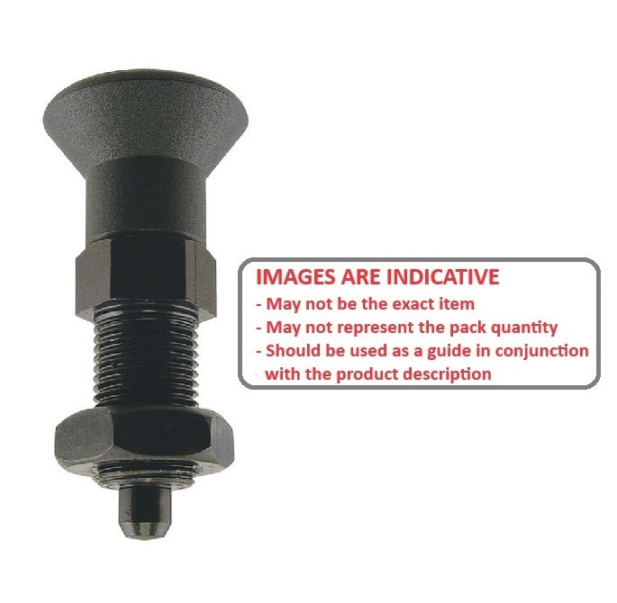 1115349 | PLIT-080-160-150-68-KPN-C (Each) --- Indexing Pull Knob Plungers - M16 Extra Fine - 16x1.5mm - 68 mm - 6.8 N - Steel Plunger