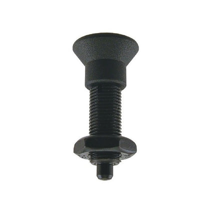 Doigt d'indexation M24 fin x 96 mm - Bouton de traction sans collier avec écrou en acier - Indexation - MBA (1 pièce)