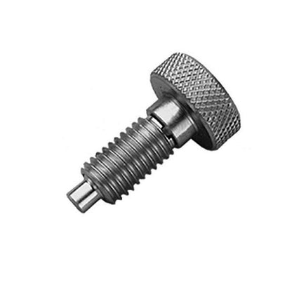 Spring Plungers - 1/2-13 UNC - 12.7mm - 19.1 mm - 4.5 N Knurled Handle - Stainless Steel