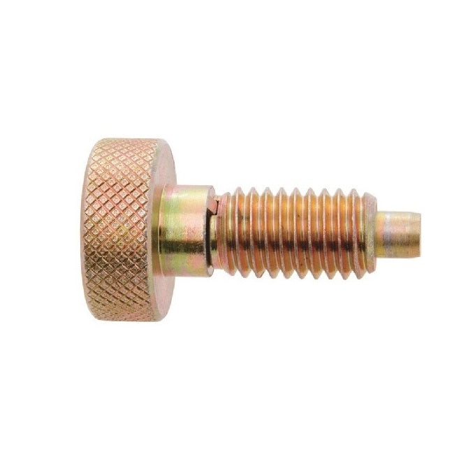 Spring Plungers - M6 - 6x1mm - 13 mm - 4.5 N Knurled Handle - Steel