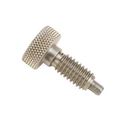 1077155 | PLST-079C-159-HKCLK-027 (Each) --- Spring Plungers - 5/16-18 UNC - 7.94mm - 15.9 mm - 4.5 N Knurled Handle - Steel Plunger