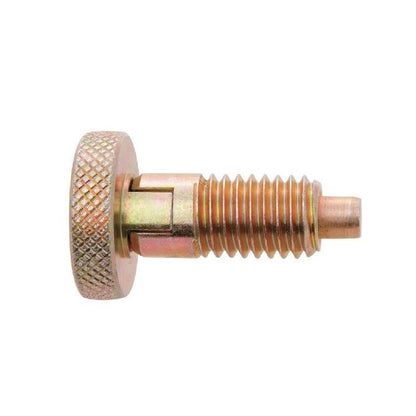 Spring Plungers - 1/4-20 UNC - 6.35mm - 10.2 mm - 2.2 N Knurled Handle - Steel
