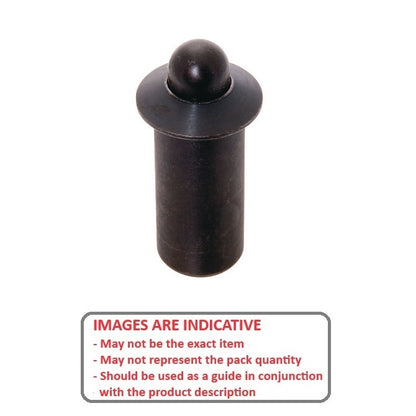 1088072 | PLSP-095-200-C-031 (Each) --- Spring Push Fit Plungers - 9.53x20 mm - 11.1 N - Steel Plunger