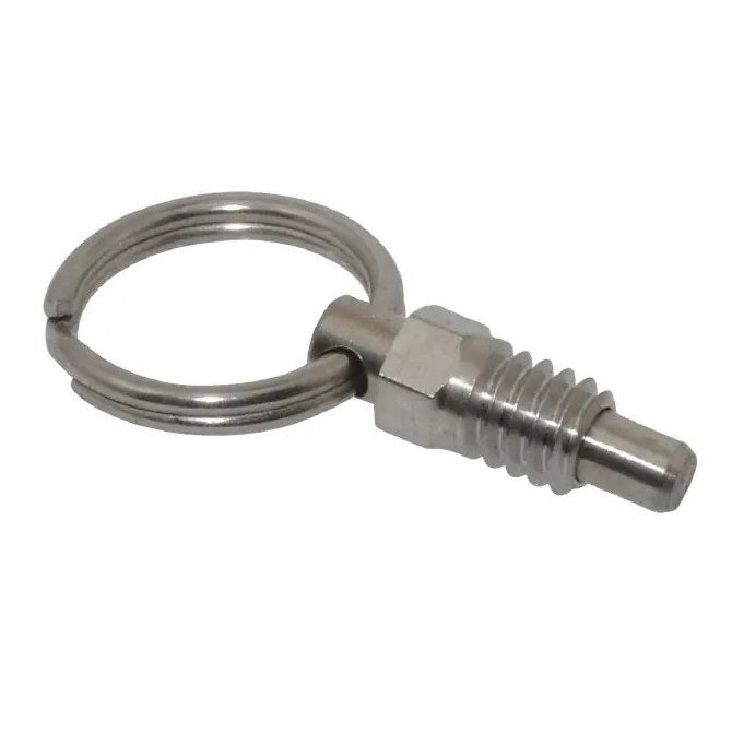 Spring Plungers - 3/8-16 UNC - 9.53mm - 7.9 mm - 3.3 N Ring Handle - Stainless Steel