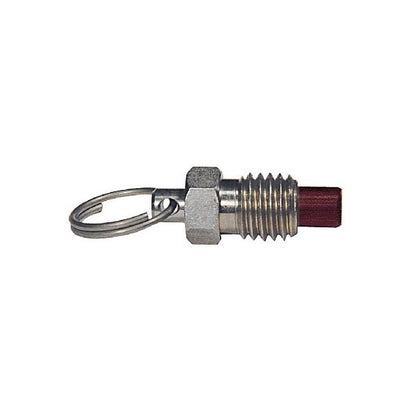 Spring Plungers - 5/8-11 UNC - 15.88mm - 13.5 mm - 5.6 N Ring Handle - Steel Body with Phenolic