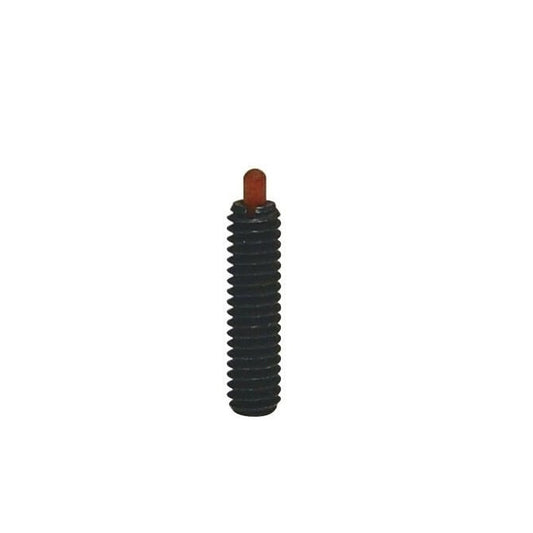 Stantuffo a molla 8-32 UNC x 15,9 mm - Corpo in acciaio leggero con plastica - Molla - Filettato - MBA (confezione da 1)