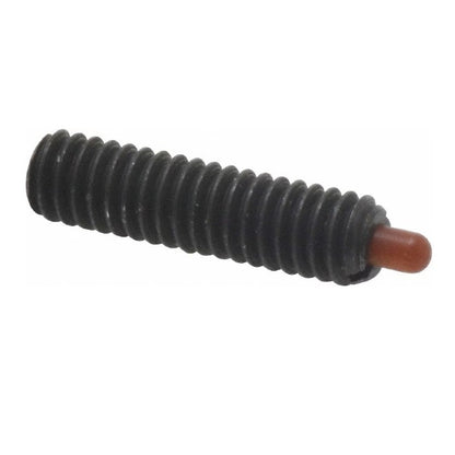 1072726 | PLST-064C-201-PC-009 (Each) --- Spring Plungers - 1/4-20 UNC - 6.35mm - 20.1 mm - 3 N No Handle - Steel Body with Plastic Plunger