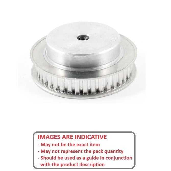 1168738 | P-100T-060-160P-AL-N-160 (Each) --- Metric Timing Pulleys - 60 tooth - 16x16 mm 10mm Pitch - Aluminium Pulley