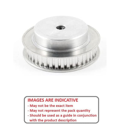 1154180 | P-100T-040-250FF-AL-N-100 (Each) --- Metric Timing Pulleys - 40 tooth - 26x10 mm 10mm Pitch - Aluminium Pulley