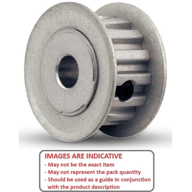 1130964 | P-030H-024-090FF-ALN-G-080 (Each) --- Metric Timing Pulleys - 24 tooth - 9x8 mm 3mm Pitch - Aluminium Pulley