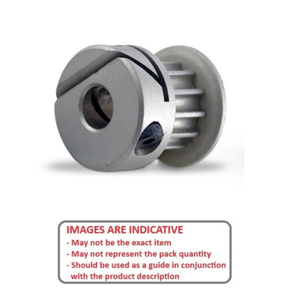 1117093 | P-020G-018-060FH-AL-E-048 (Each) --- Metric Timing Pulleys - 18 tooth - 6x4.763 mm 2mm Pitch - Aluminium Pulley