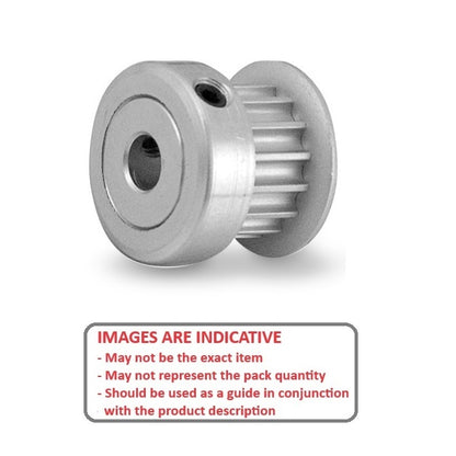 1129768 | P-030H-020-060FH-AL-G-060 (Each) --- Metric Timing Pulleys - 20 tooth - 6x6 mm 3mm Pitch - Aluminium Pulley