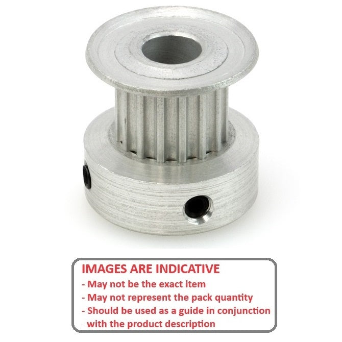 1117151 | P-MXL-018-064FH-AL-G-060 (Each) --- Inch Timing Pulleys - 18 tooth - 6.4x6 mm 2.032mm Pitch MXL - Aluminium Pulley