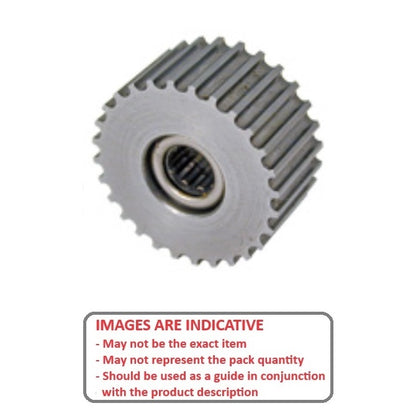 1064096 | ID-PXL-22-019-127R (Each) --- Timing Idler Pulleys - Belt Type XL 5.08mm - 1/5 in. - 35.1x12.7 mm - Steel Pulley