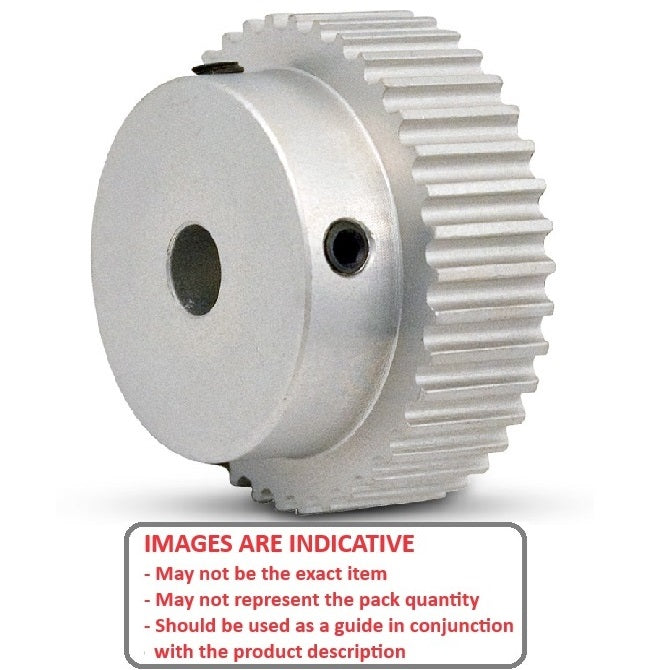 1107655 | P-XL-015-095P-AL-G-064 (Each) --- Inch Timing Pulleys - 15 tooth - 9.5x6.35 mm 5.080mm Pitch XL - Aluminium Pulley
