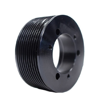 Poly V Pulleys - 85.09 mm - 6 - 85.85  - Steel - Black Oxide