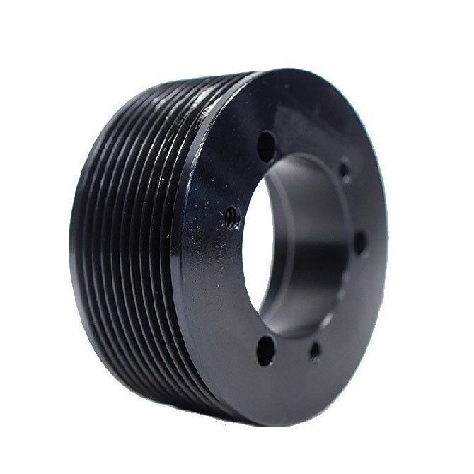 Poly V Pulleys - 114.3 mm - 6 - 115.06  - Steel - Black Oxide