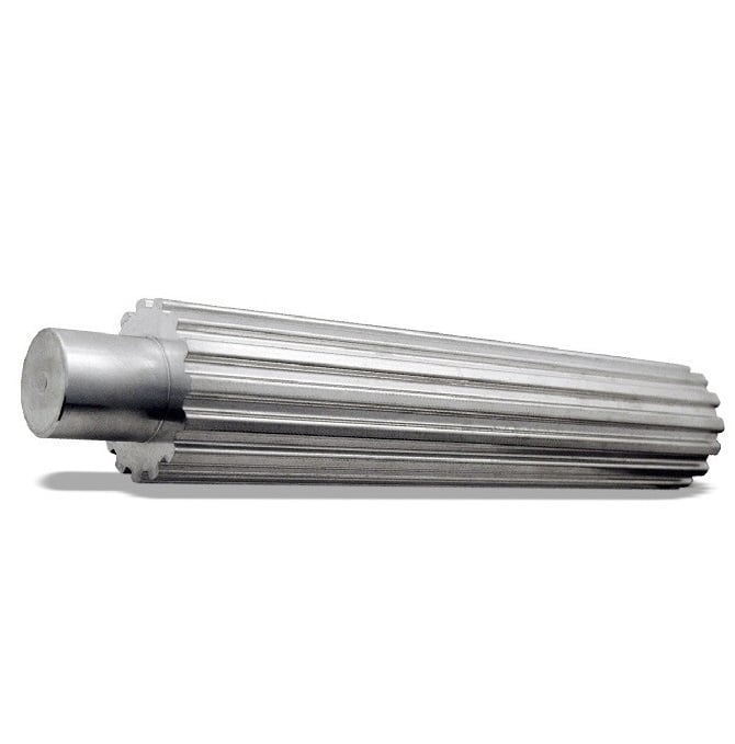 Poulie de distribution 36 dents x 200 mm - Aluminium - Longueur du stock - 9,525 mm (3/8 pouces) Série L Pas trapézoïdal - MBA (Pack de 1)