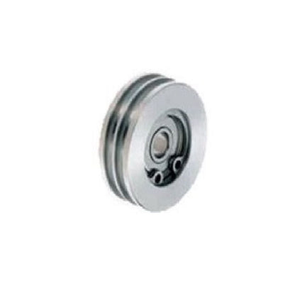 1053278 | PUI008-0420-100-AZS440 (Each) --- U Groove Idler Pulleys - 4x42x10 mm Double Row - Aluminium - Electroless Nickel Plated