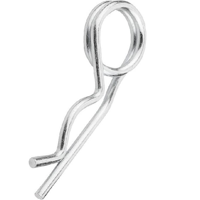 Clip a doppia spirale R 3 x 73 mm in acciaio per molle - MBA (confezione da 1)