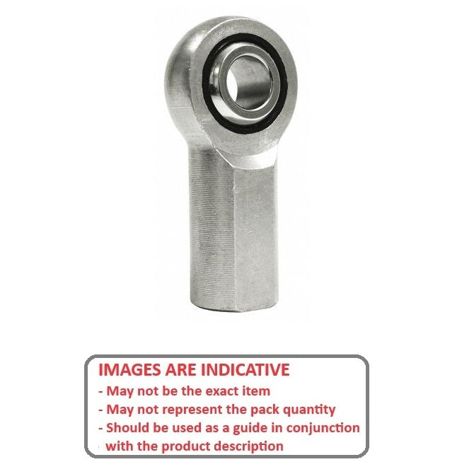 1073261 | REF-064-R-SN (Each) --- Female Rod Ends - 6.35x42.85 mm - 1/4-28 UNF Right - Stainless Steel with Nylon Rod End