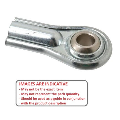 1072985 | REF-064-R-CC --- Female Rod Ends - 6.35x44.12 mm - 1/4-28 UNF Right - Steel Stamped Rod End