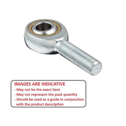 1099969 | REM-120F-L-CB (Each) --- Male Rod Ends - 12x70 mm - M12x1.25 Left - Bronze Lined Steel Rod End