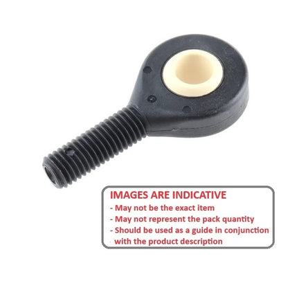 1060604 | REM-048-R-PP --- Male Rod Ends - 4.763 mm x 39.7 mm 10-32 UNF Right