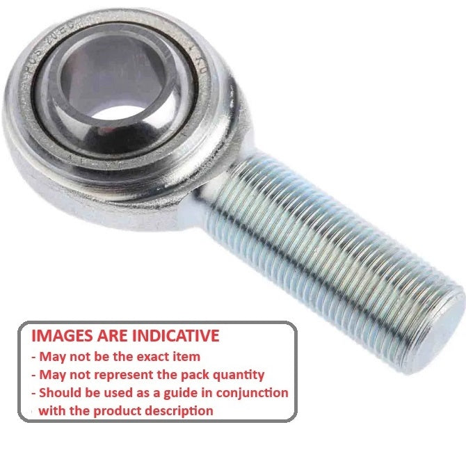 1114785 | REM-160-R-CT (PK-5) --- Male Rod Ends - 16x87.5 mm - M16x2.0 Right - Tempered Steel with PTFE Rod End