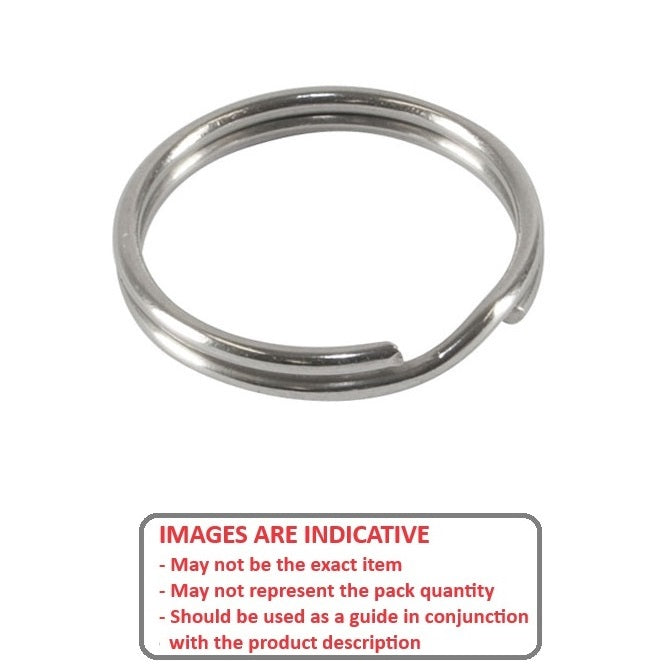 1041035 | RS23-29-ZP (PK-5) --- Split Rings - 2.3x29.5x34 mm Zinc Plated Steel - Carbon Spring Steel Zinc Plated