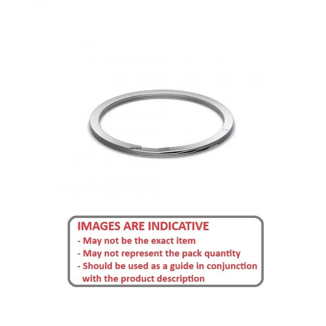 1159632 | RSN-187-S02 (Each) --- External Retaining Rings - 47.63x1.58x44.94 mm Spiral Rings - Stainless Steel 302/304 Similar to A2, 18-8 Spiral Ring