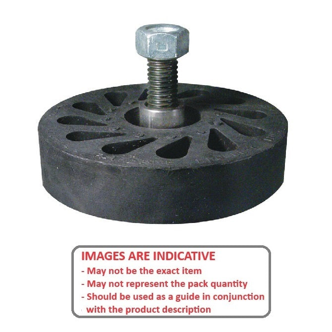 1188843 | RR-408RS --- Durasoft Stud Mount Rollers - 101.6 mm x  1/2-13 UNC (12.7mm) x 27.94 mm