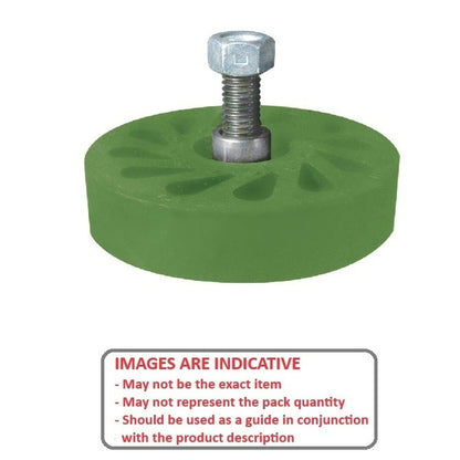 1188842 | RR-447RS --- Durasoft Stud Mount Rollers - 101.6 mm x  1/2-13 UNC (12.7mm) x 27.94 mm