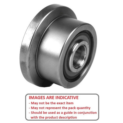 1180064 | CCF950RS (Each) --- Flanged Rollers - 76.2x46.025x25.4 mm - Steel Roller