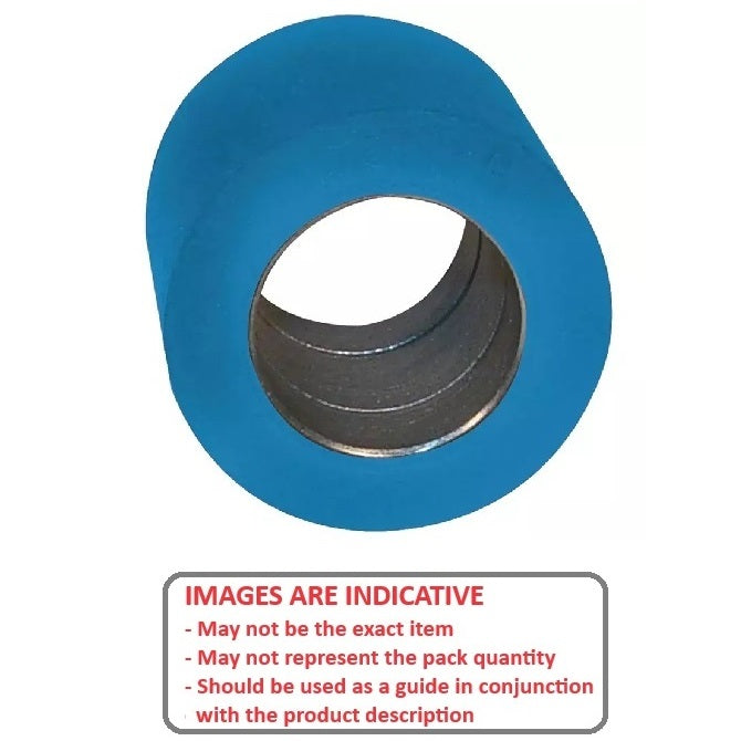 1152347 | RR-1171RS (Each) --- Solid Shaft Mount Rollers - 38.1x31.75 - 22.28 - 22.35 Bonded Insert - Urethane Roller