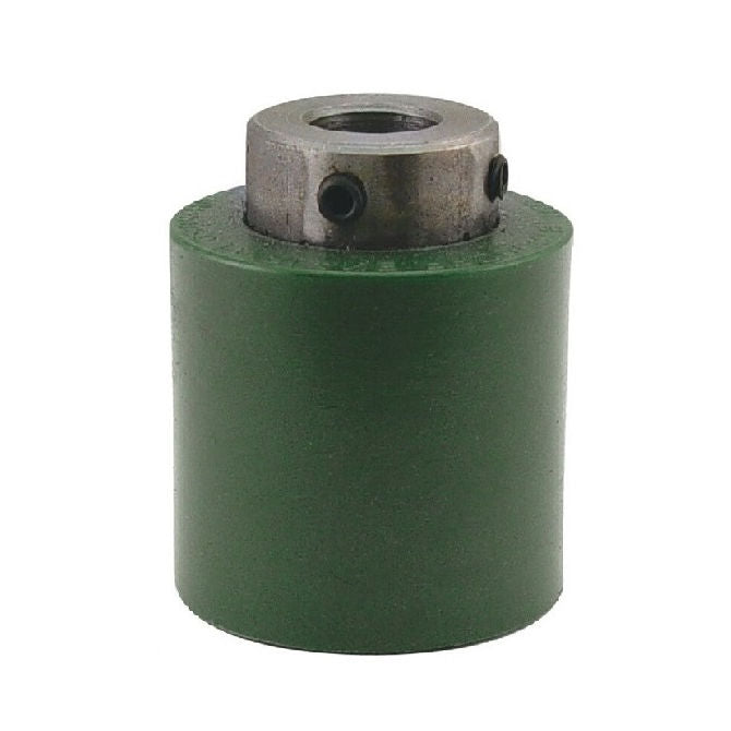 1191113 | RR-386RS (Each) --- Solid Shaft Mount Rollers - 101.6x49.28 - 25.43 - 25.55 Coloured Urethane - Urethane Roller