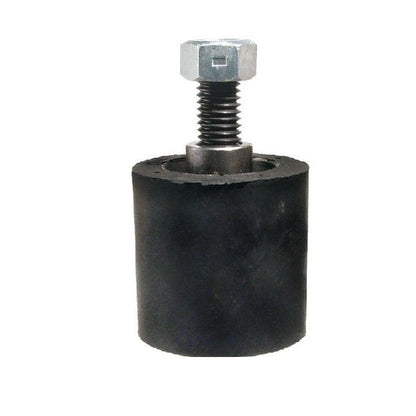 1191123 | RR-330RS (Each) --- Solid Stud Mount Rollers - 101.6x49.28 mm - 1/2-13 UNC - 12.7mm - Black Neoprene - Neoprene Rubber Roller