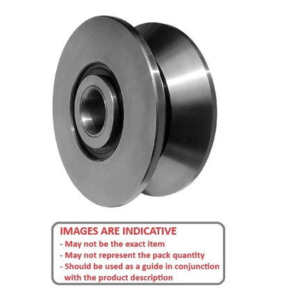 1188000 | CCF955RS (Each) --- V-Groove Rollers - 95.25x39.68x19.05 mm - Steel Roller
