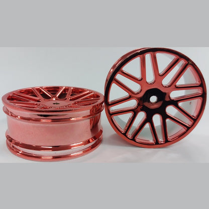 1227903 | RM-XO-060N-MR-16 (2 Pcs) --- RC Car Rims Hobby - Metallic Red 16 Spoke