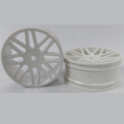 1231859 | RM-XO-060N-W-16 (Per Card) --- RC Car Rims Hobby - Rim Colour White 16 Spoke Tenth Scale - Aluminium Rim