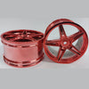 1227395 | RM-XO-060W-MR-5 (2 Pcs) --- RC Car Rims Hobby - Metallic Red 5 Spoke