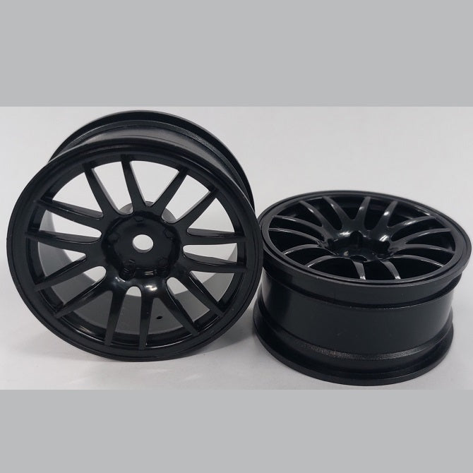 1227836 | RM-XR-052-BK-14 (2 Pcs) --- RC Car Rims Hobby - Black 14 Spoke