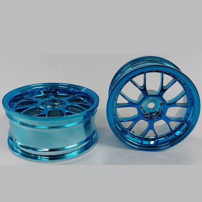 1227511 | RM-XR-052-BU-7K (2 Pcs) --- RC Car Rims Hobby - Blue 7 Fork Spoke