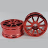 1227634 | RM-XR-052-R-10 (4 Pcs) --- RC Car Rims Hobby - Red 10 Spoke