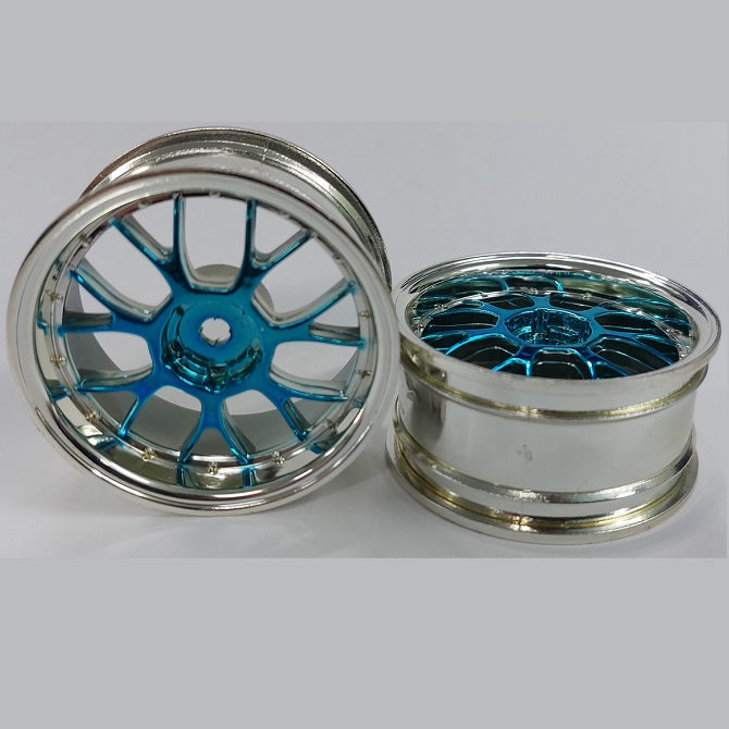 1227494 | RM-XR-052-SBU-7K (5 Pcs) --- Rims - Silver with Blue 7 Fork Spoke