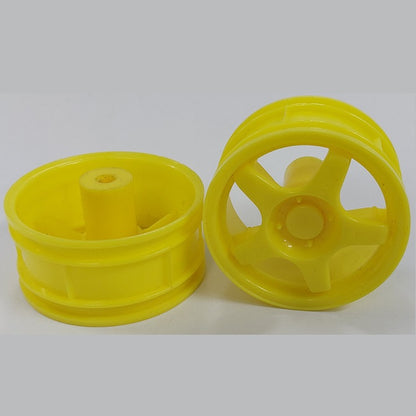 1227338 | RM-XR-052-Y-5 (2 Pcs) --- RC Car Rims Hobby - Yellow 5 Solid Spoke