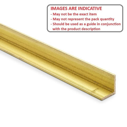 1058691 | ANGBR-048-0300 --- Brass Angle - 4.762 mm x 0.71 mm x 300 mm