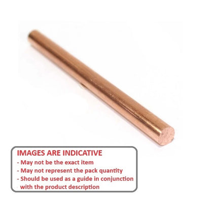 1230475 | 0R-0016-0024-SOFTPACK-CP (Per Card) --- Soft Metal Packs Rod -  1.60mm - 2 - and 2.38 - 2 - Diameter  - Copper
