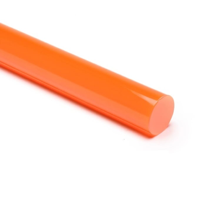 Tige ronde 15,9 x 1219 mm Uréthane 80A - Orange - MBA (Pack de 1)