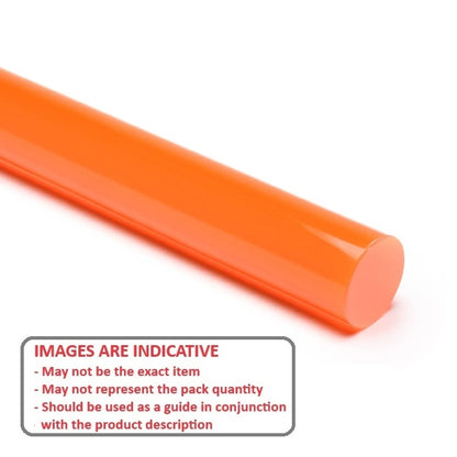 1157415 | 0R-0445-1219-U80O (Each) --- Round Rod - 44.5x1219 mm Urethane